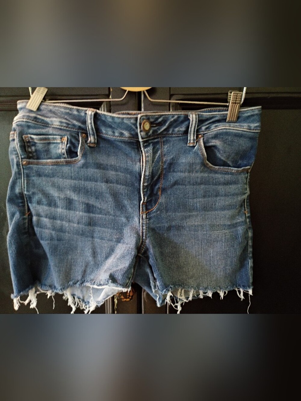 Women’s Distressed Blue Denim Shorts